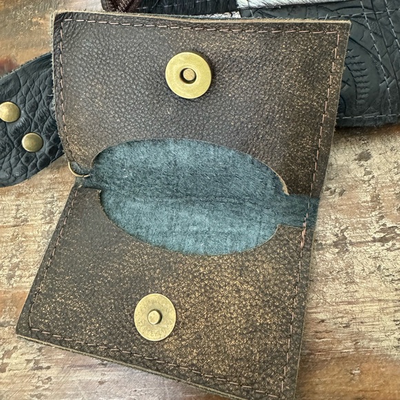 Keep it Gypsy patchwork Upcycled LV Leather Bum Crossbody Bag & Card wallet - Picture 6 of 6